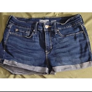 Levi's Denizen Blue Shortie Shorts Size 7